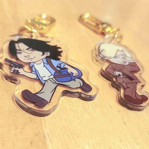 Johan Liebert Dr Tenma Monster Acrylic Charms Keychains
