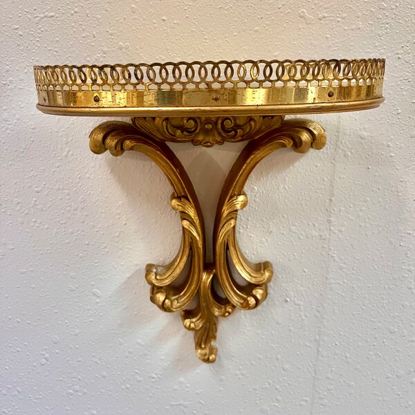 Syroco Shelf Hollywood Regency Etsy