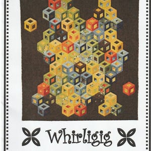 May include: A colorful illustration featuring a collection of cube-shaped blocks in shades of yellow, orange, red, and blue. The text "Stacks³" and "Whirligig Designs" are displayed on the image, which is framed with a dotted border.