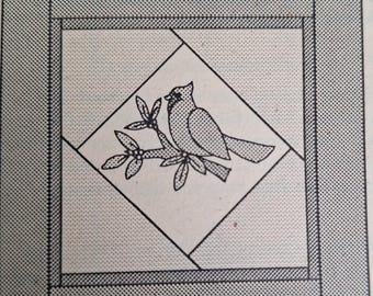 nur Schnittmuster to go Winter Friends Kardinal Wandbehang. kein Stoff enthalten 16" quadratisch fertig