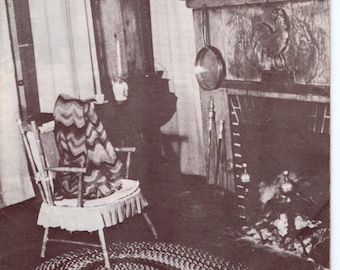 Patrón digital: Cómo trenzar una alfombra en un día (folleto vintage)