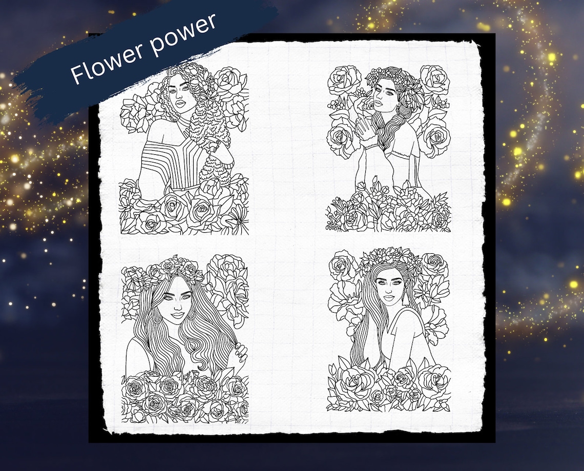 200 Mystical Coloring Pages Adult Coloring Children - Etsy