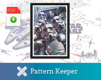 Star Wars - Schema punto croce Selfie degli Stormtrooper. File PDF. DOWNLOAD ISTANTANEO