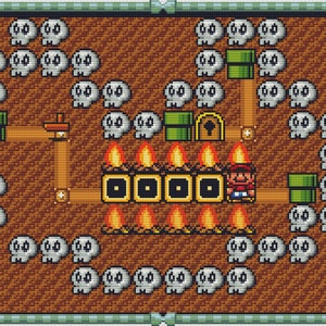 Super Mario Bros 3 World 8-1 Map Cross Stitch Pattern. Fichiers PDF. TÉLÉCHARGEMENT INSTANTANÉ