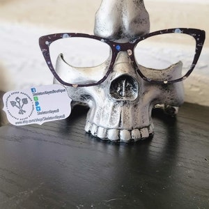 【新品未使用】bone shaped glasses holder bone shaped glasses holder.-S- / black x silver