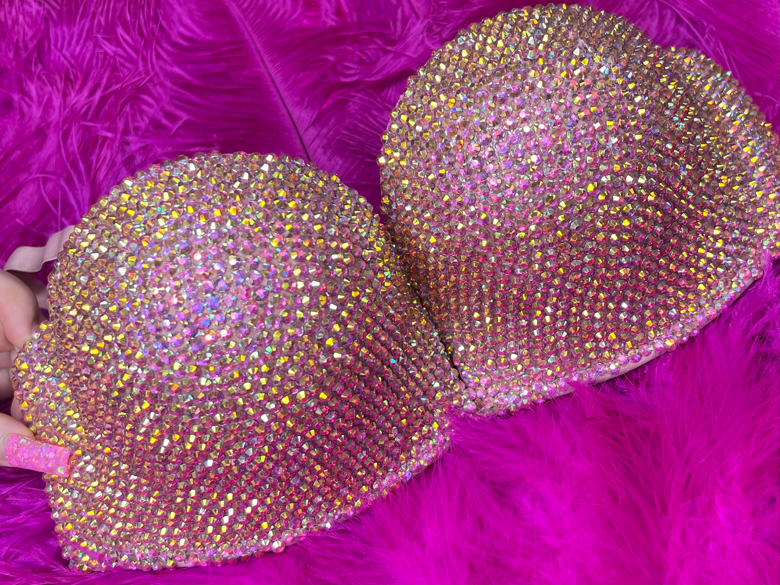 Halter Crystal Bra
