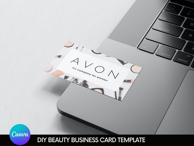 Beauty Salon Business Cards With QR Code, Beautician Business Card Template, Editable Nu Skin