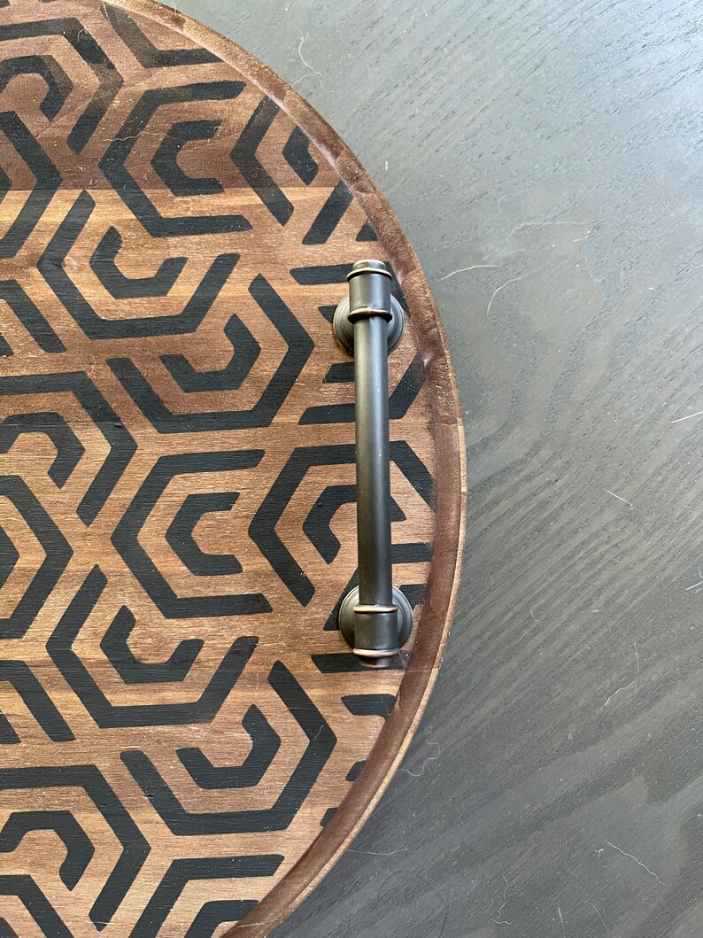 Lazy Susan With Handles Etsy