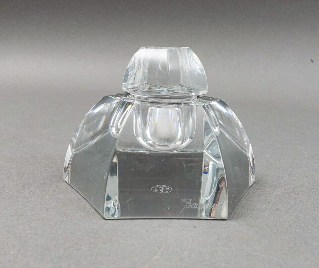 Baccarat Crystal France Malmaison Six Sided Glass Ink Well - Etsy