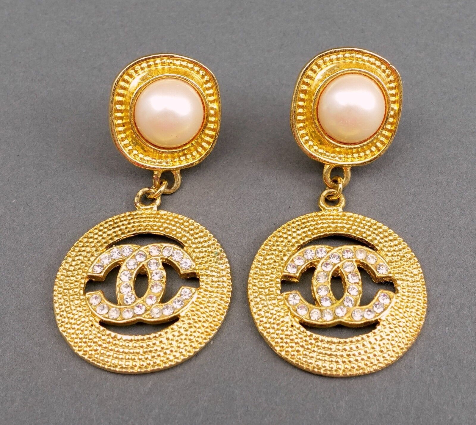 Chanel cc drop earrings - Gem