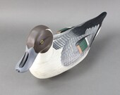 Charles Jobes Vintage Hand Carved Painted Northern Pintail Wooden Duck Decoy