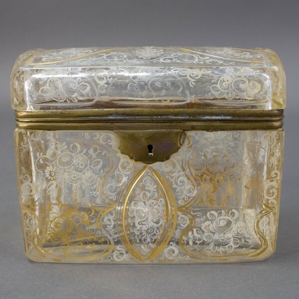 Glass Jewelry Casket Etsy