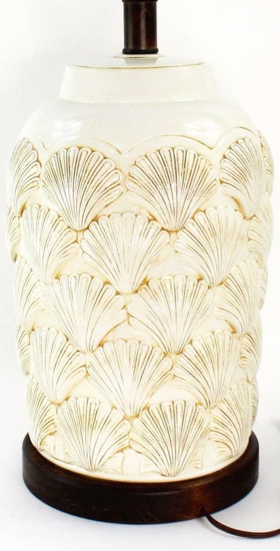 Mid Century Decorative Shell Seashells Ceramic Table … Gem