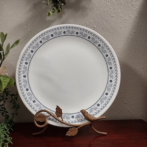 Vintage Corelle Summer Impressions Blueberry Large Dinner Plates, sold individually