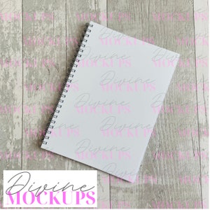 A5 notebook mockup - A5 notebook card covers - plain paper - Digital download JPG - Sublimation notebook photography