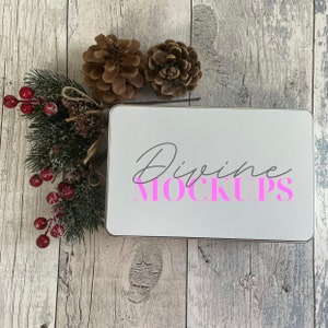 Christmas sublimation Aluminium tin mockup bundle - Christmas tin mockup bundle - Digital download JPG - Aluminium tin image photography