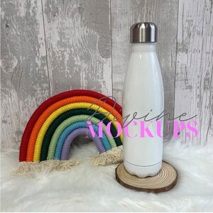 Insulated bottle mockup - Water bottle mockup - Digital download JPG - Aluminium bottle photography