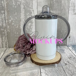 Sippy Cup Mockup - Sippy Kindertasse - Digitaler Download JPG - Grow with me Tasse Fotografie