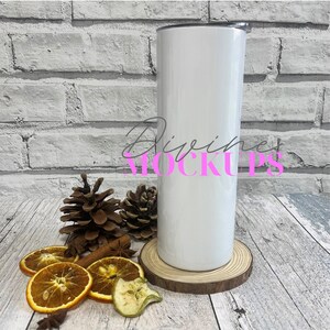 Christmas Skinny tumbler mockup - Christmas Insulated tumbler - Digital download JPG - 20oz tumbler photography