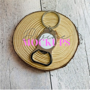 Bottle opener keyring mockup - Metal bottle opener - Digital download JPG - Mock up of bottle opener photography