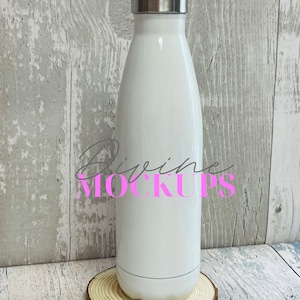 Insulated bottle mockup - Water bottle mockup - Digital download JPG - Aluminium bottle photography