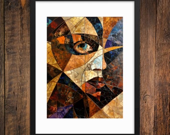 Sage of the Sands Mosaic Framed Art