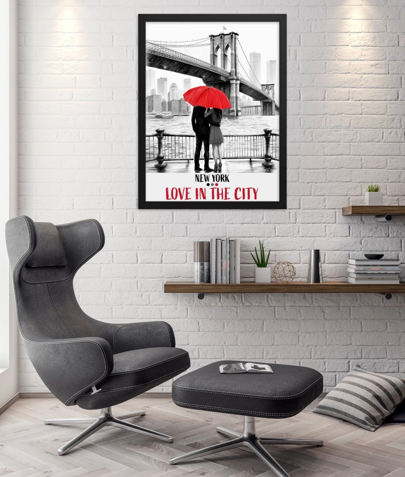 love-in-the-city-new-york-framed-art-etsy
