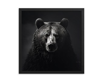 Eyes of the Wild The Bear's Gaze Framed Art