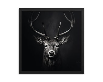 Eyes of the Wild The Deer's Gaze Framed Art