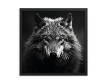 Eyes of the Wild The Wolf's Gaze Framed Art