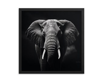 Eyes of the Wild The Elephant's Gaze Framed Art