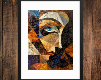 Lore of the Luminous Mosaic Framed Art