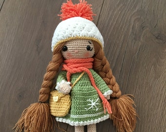 Crochet Doll For Sale, Snowflake Doll, Amigurumi Doll For Sale , Crochet Princess Doll, Crochet Amigurumi Doll ,  Amigurumi Doll Finished