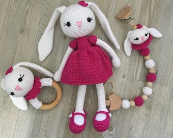 Crochet Doll for Sale, Amigurumi Rabbit, Amigurumi Bunny, Mum To Be Gifts, Pregnancy Gift, Small New Baby Gift,