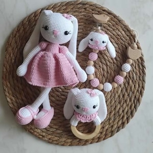 Crochet Doll for Sale, Amigurumi Rabbit, Amigurumi Bunny, Mum To Be Gifts, Pregnancy Gift, Small New Baby Gift,