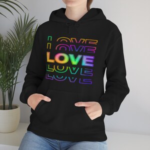 Love Tie Dye Unisex Heavy Blend Hooded Sweatshirt