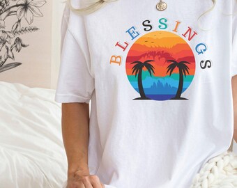 Blessings T-Shirt: Comfort Colors Christian Tee