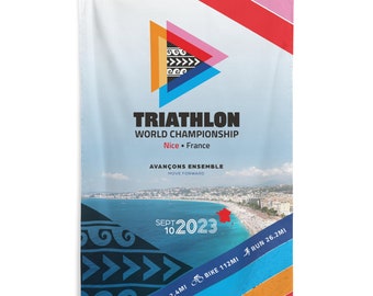 Vlag van het Wereldkampioenschap triatlon van Nice 2023 (NICE, Frankrijk)