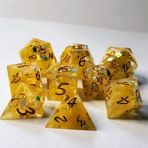 Golden Goddess! Hand poured dice set