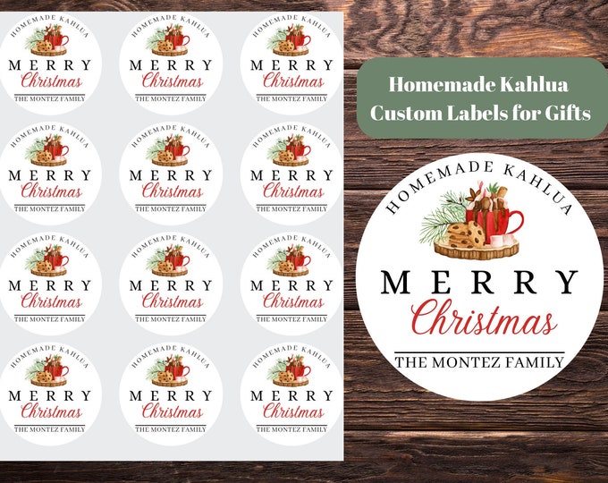 Personalized Homemade Kahlua Labels, Homemade Irish Cream, Homemade ...