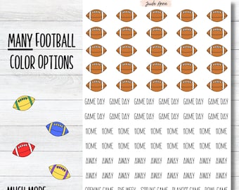 Football Planner Stickers, Functional Stickers, Sports Stickers for Planner, Planning for Kids Sports, Football Calendar Stickers, Game Time