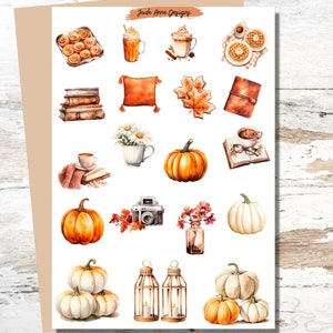 Fall Planner Stickers, Cute Autumn Stickers, Bujo Fall Stickers
