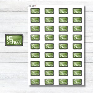 Pas d'école Stickers agenda, Stickers agenda scolaire, Autocollants script, Stickers planning mignons, Stickers Bujo