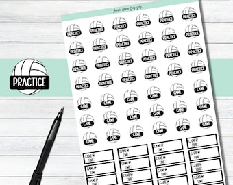 VOLLEYBALL Icon Label Planner / Calendar Stickers L2-3 - Etsy