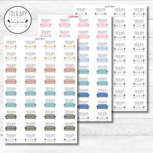 Therapy App Planner Stickers,Therapy Reminder, Mental Health Stickers