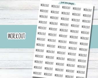 Workout Planner Stickers, Workout Script Planning Stickers, Workout Planner Sheet