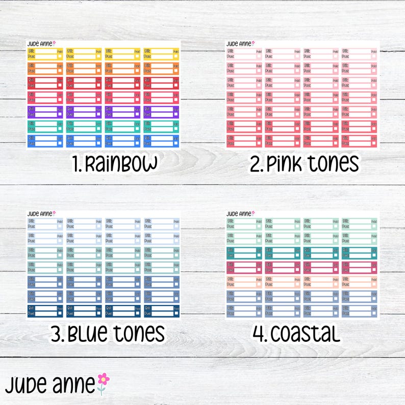 Bill Due Planner Stickers | Monthly Bill Tracker Stickers | Paid Bill ...