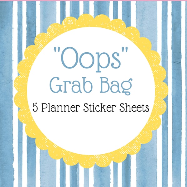 Oops Grab Bag | Planner Stickers