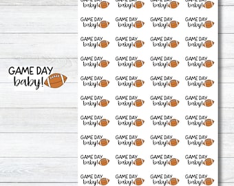 Football Planner Stickers, Functional Stickers, Sports Stickers for Planner, Planning for Kids Sports, Football Calendar Stickers, Game Time