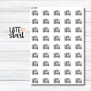 Late Start Planner Stickers, School Planner Stickers, Teacher Planner Stickers, Calendar, Yearly Teacher Calendar Stickers